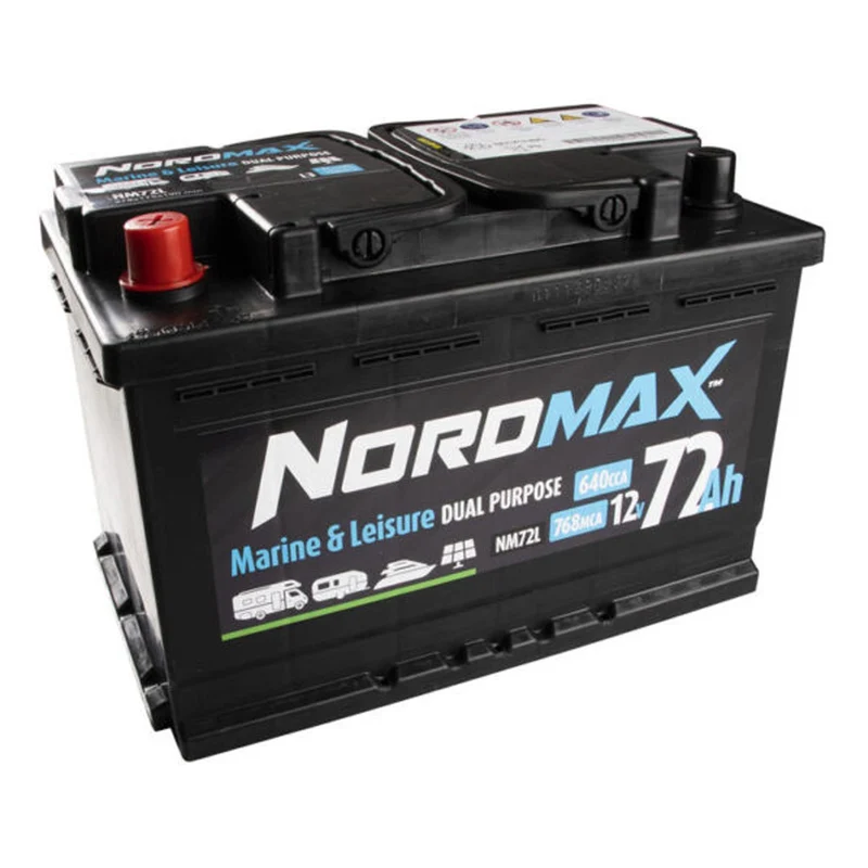 Nordmax Fritidsbatteri 12V 72Ah