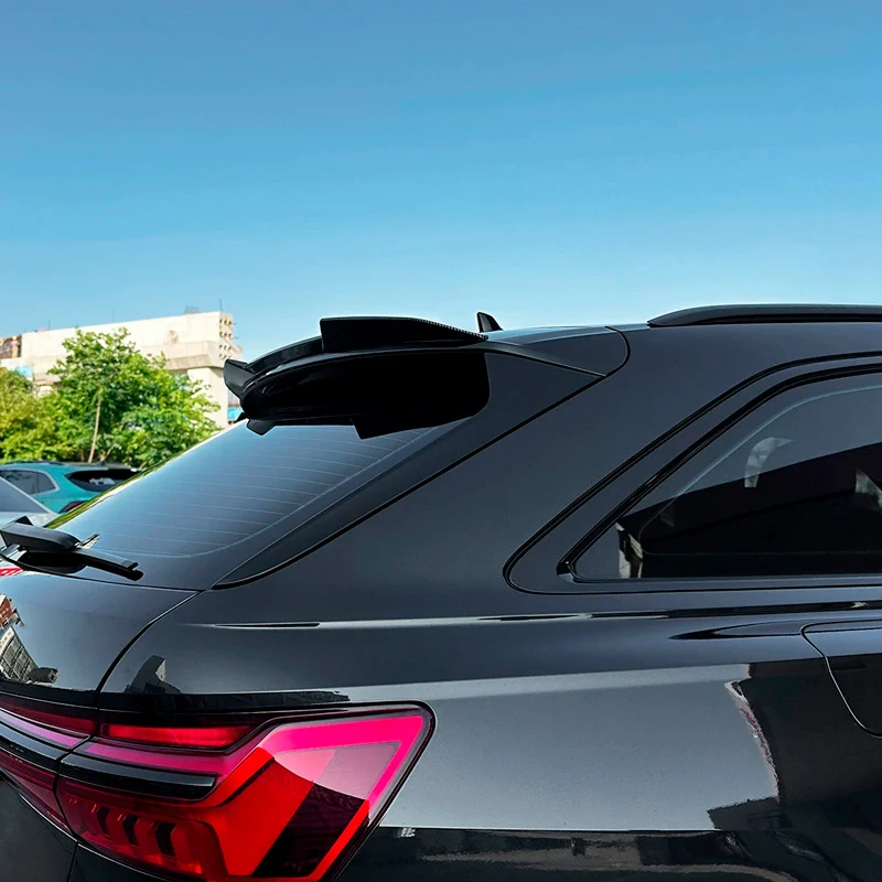 AutoStyle, takspoiler, ABS blank svart, passar till Audi A6 (C8) Avant S-Line/S6 (2018-2024)