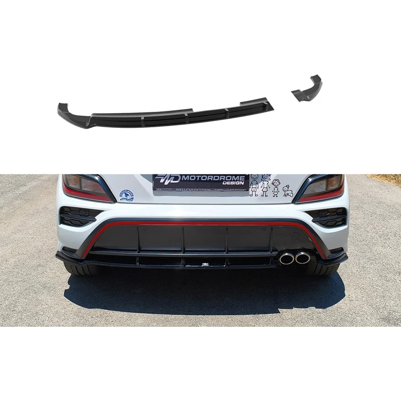 Motordrome, underläpp, bak, ABS, passar till Hyundai Kona mk1 Facelift (2020-2023)