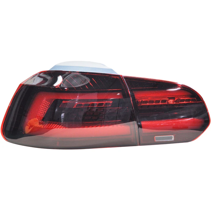 AutoStyle, Bakljussats, LED Golf 8-Look, Röd/Klar/Smoke, passar till Volkswagen Golf VI (2008-2012) exkl. Variant