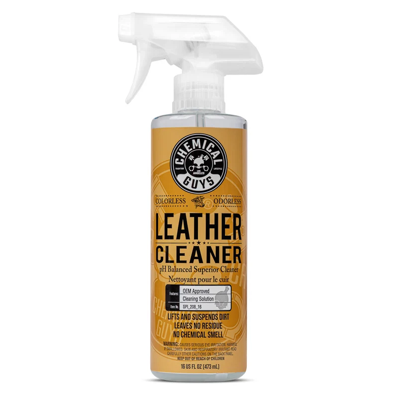 Chemical Guys Leather Cleaner Färglös & luktfri superrengöring (473ml)