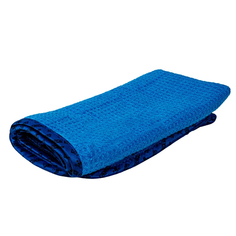 Chemical Guys Waffle Weave mikrofiberduk för glas & fönster - blå 24x16''