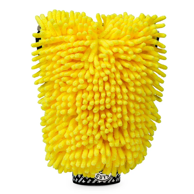 Chemical Guys premium mikrofiber tvätthandske med tre sidor