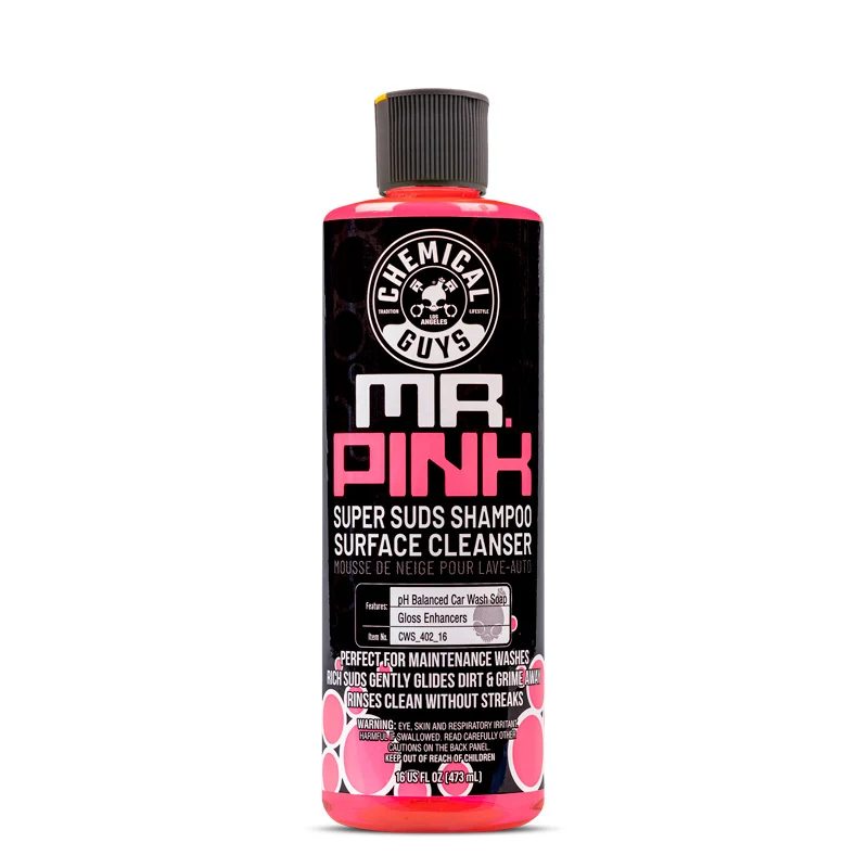 Chemical Guys Mr. Pink Super Suddschampo och överlägsen rengöringssåpa för ytor (473 ml)