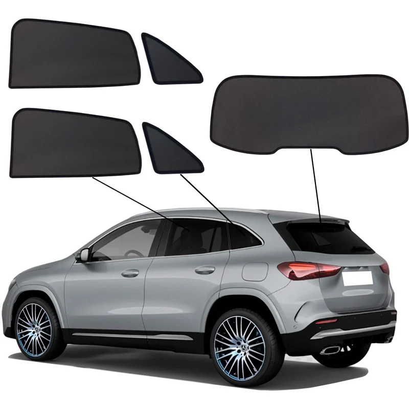 SunClip, solgardin & insynsskydd, passar till Mercedes GLA (H247) 2020- & EQA (H243) 2021-