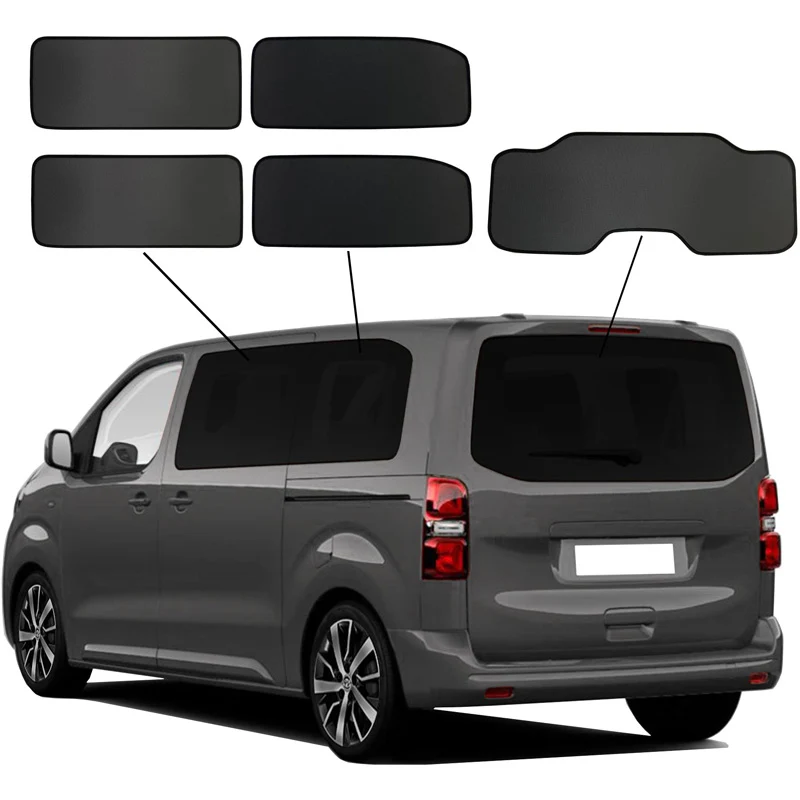 SunClip, Solgardin, passar till Citroën Spacetourer XL (2016-), Fiat Ulysse (2022-), Opel Zafira Life L2 (2019-), Peugeot Traveller L2 (2016-), Toyota Proace Verso L2 (2016-)