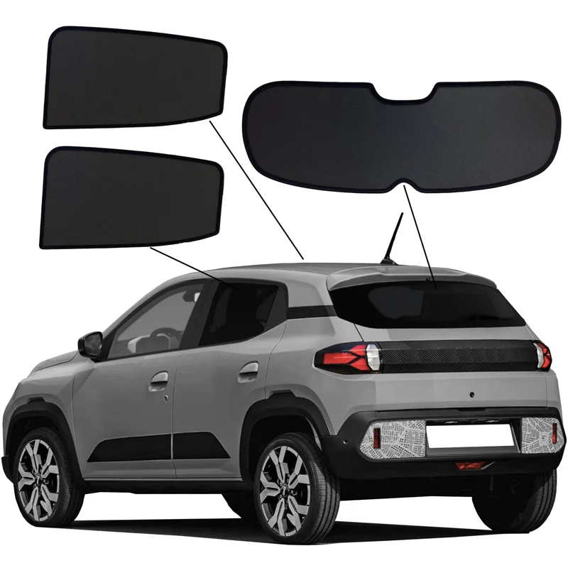 SunClip, solgardin och integritetsskydd, passar till Dacia Spring (EV) Facelift (2024-)