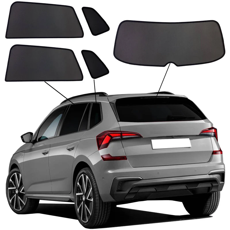 SunClip, Solgardin och Solfilter, passar till Skoda Kamiq (NW) Facelift (2024-)