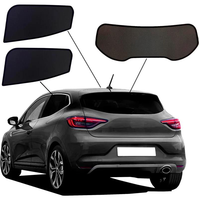 SunClip, insynsskydd och solskydd, solgardin, passar till Renault Clio V (BF) HB 5-dörrars (2019-)