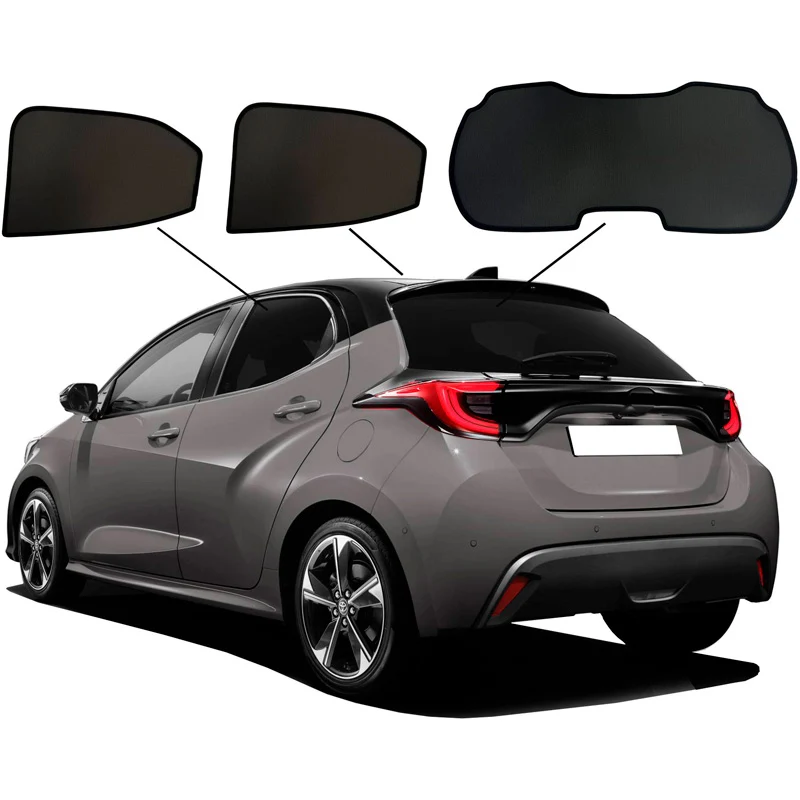 SunClip, solgardin, passar till Toyota Yaris (P21) 2020- & Mazda 2 (KB) 2022-