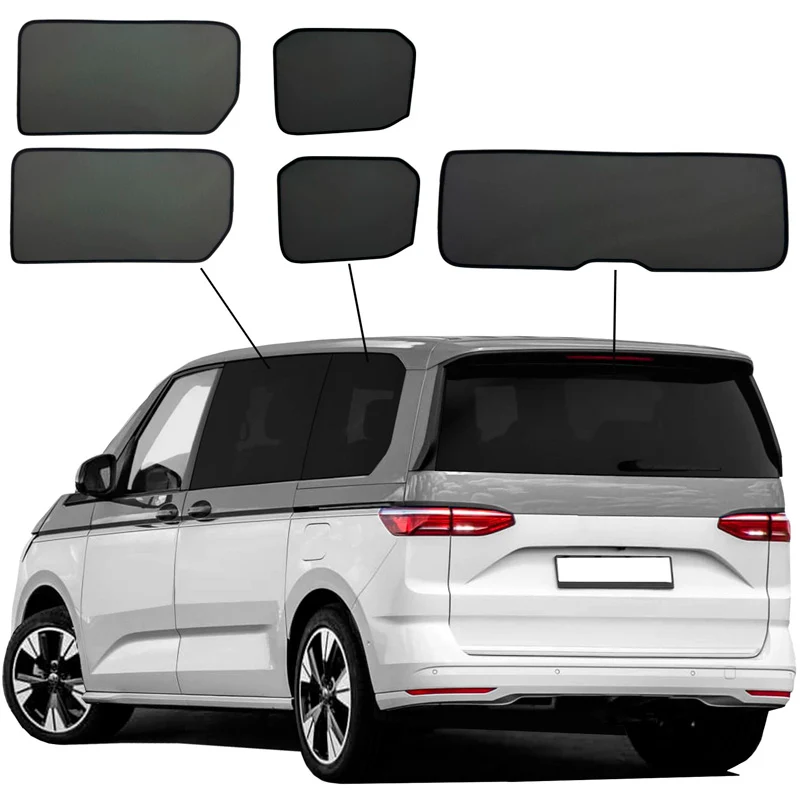 SunClip, Solgardin & solskydd, passar till Volkswagen Multivan T7 (2021-), utan skjutdörrar