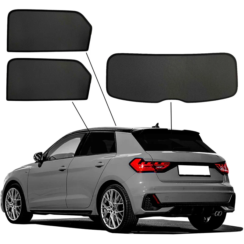 SunClip, Solgardiner, integritet och solskydd, passar till Audi A1 (GBA) Sportback 2018- inkl. City Carver & Allstreet