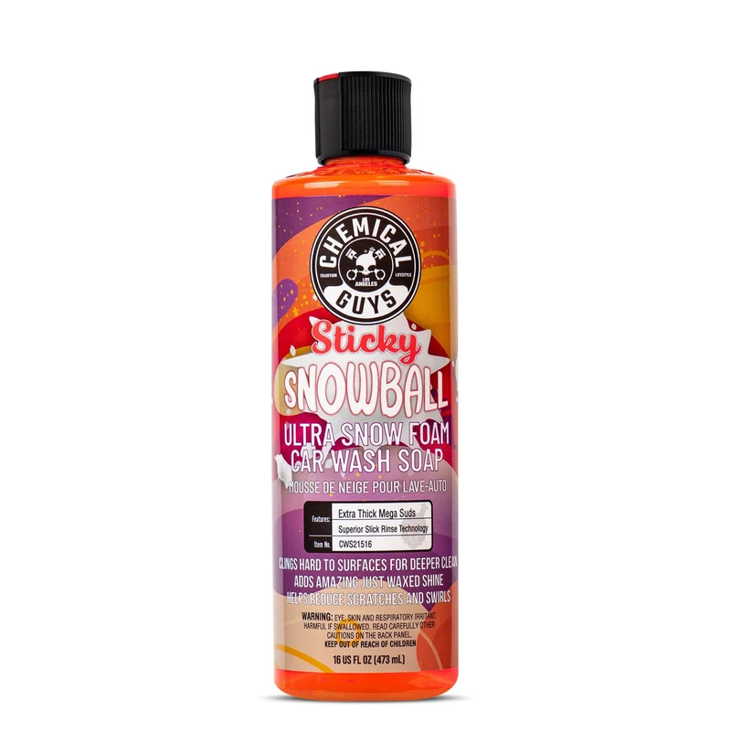 Chemical Guys Bilschampo Sticky Snowball, 473 ml