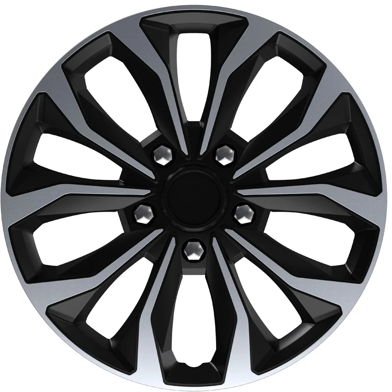 AutoStyle, hjulkapslar, "Hornet Pro" 15-tums, silver/svart, set om 4