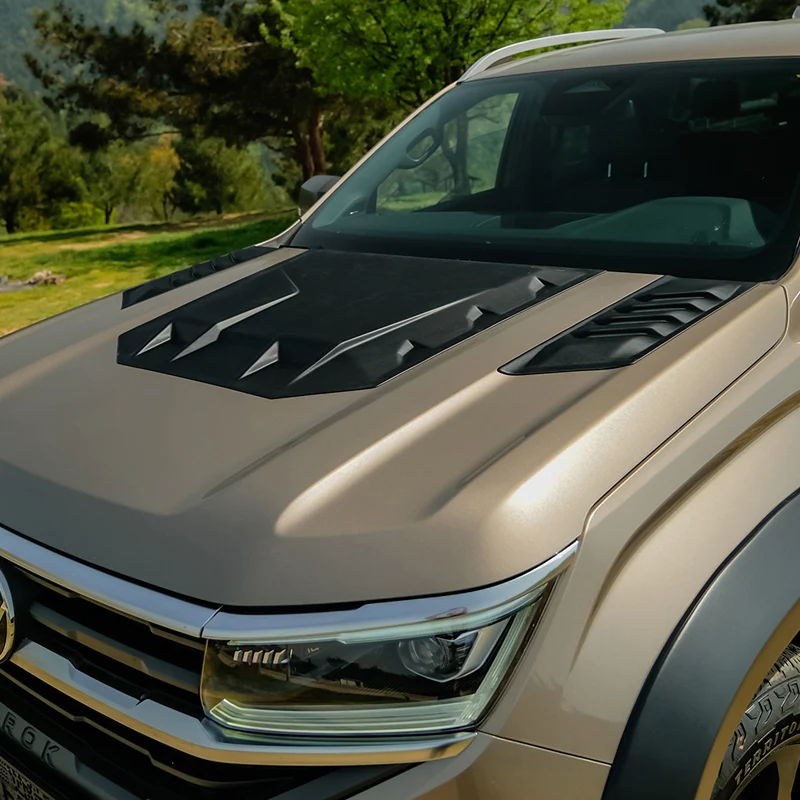 OneWay, Motorhuvsluftintag, matt svart, passar till Volkswagen Amarok MK2 (2022-)
