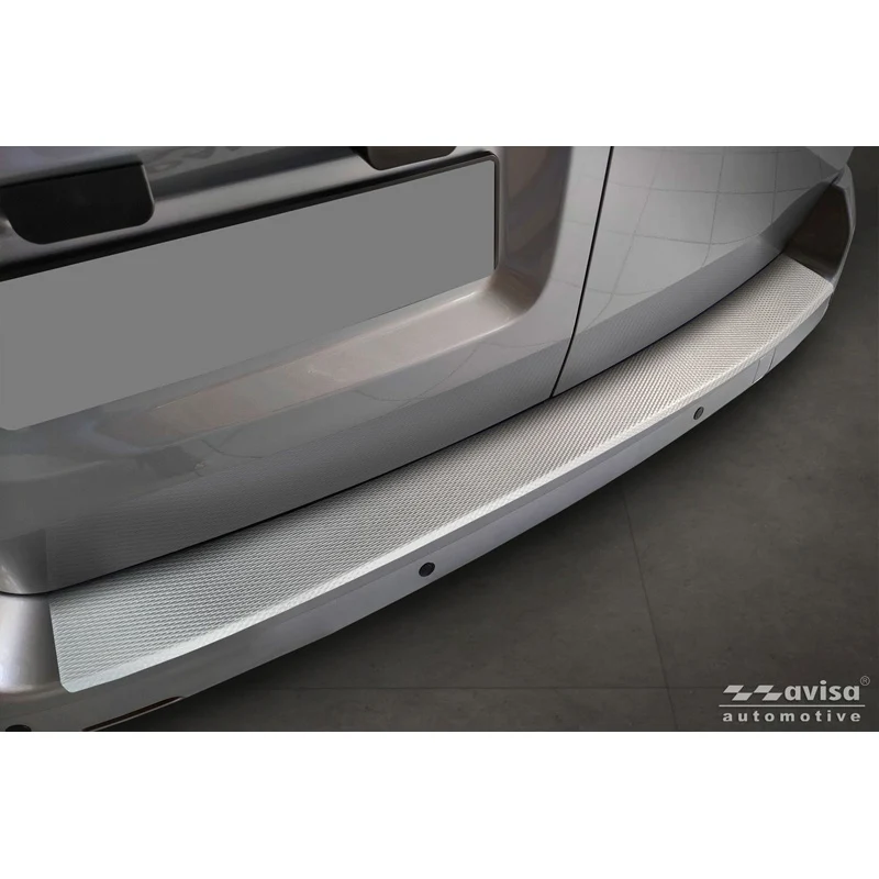 Avisa, Bakre stötfångarskydd, rostfritt stål, passar till Citroën Jumpy & Spacetourer / Peugeot Expert & Traveller / Toyota Proace (2016-) / Opel Vivaro & Zafira Life (2019-) (L1) - Silver