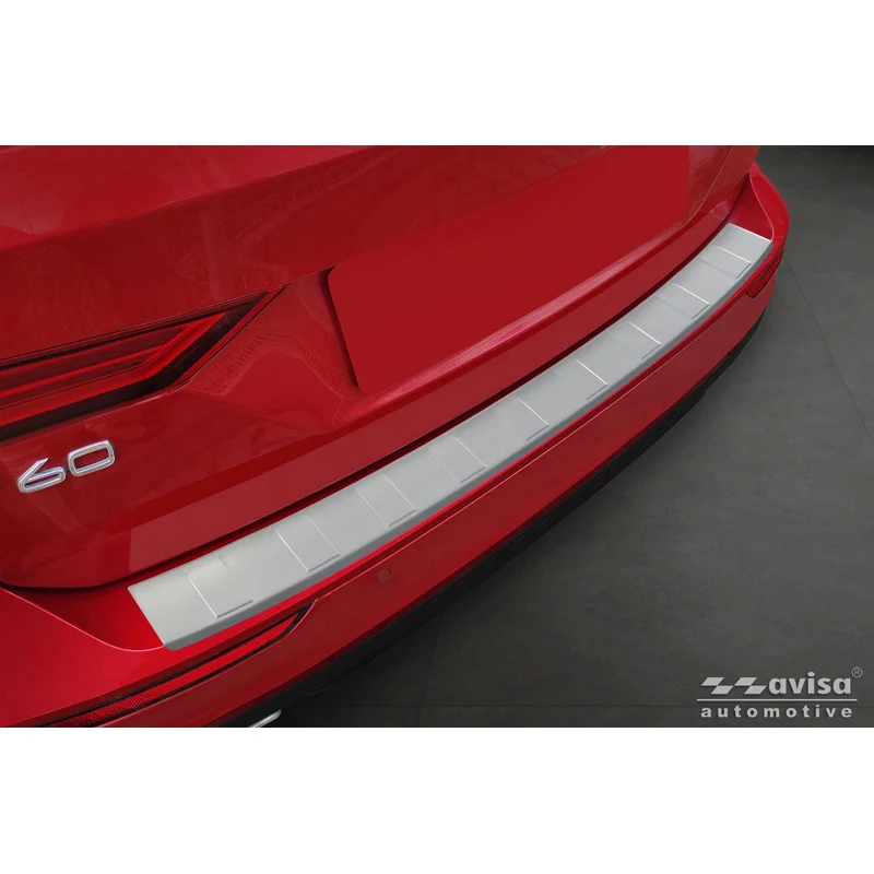 Avisa, Bakre stötfångarskydd, rostfritt stål, Soft Silver, passar till Volvo V60 II (2018-) inkl. Cross Country & R-Design