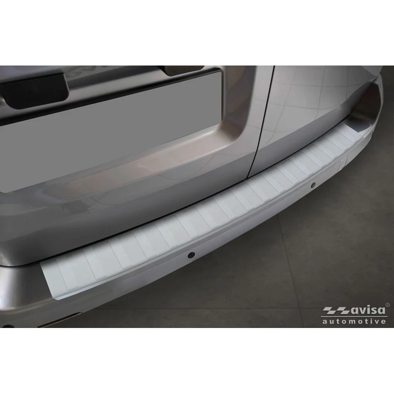 Avisa, Bakre stötfångarskydd, rostfritt stål Soft Silver, passar till Citroën Jumpy & Spacetourer / Peugeot Expert & Traveller / Toyota Proace (2016-) / Opel Vivaro & Zafira Life (2019-) (L1)