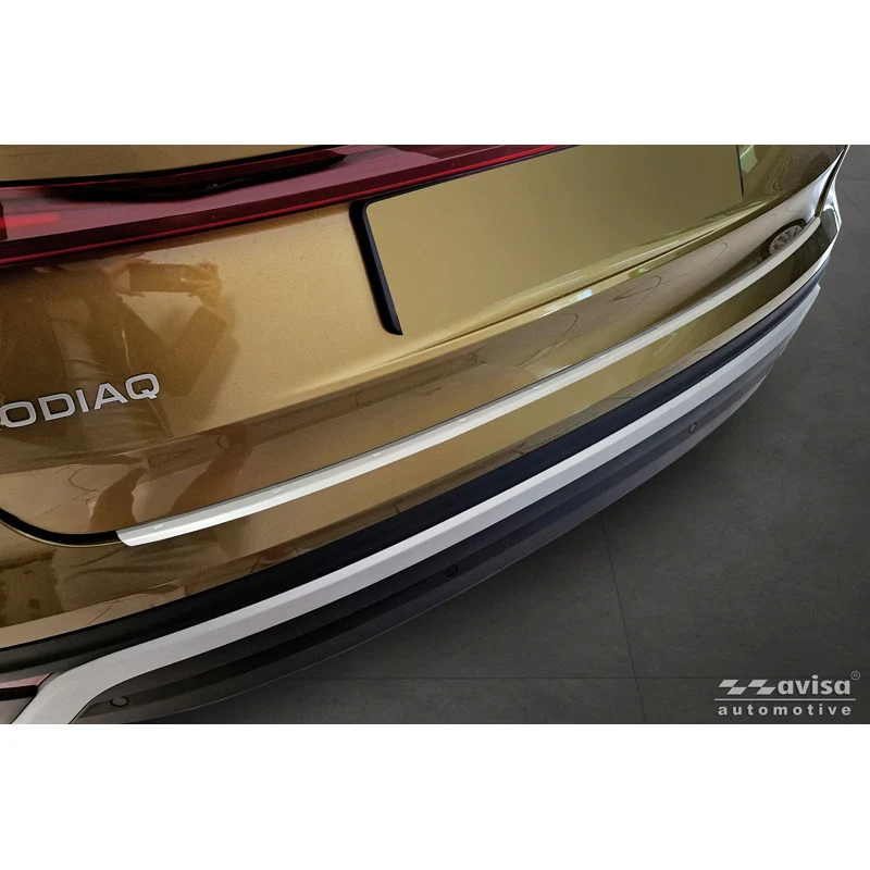 Avisa, Bakre stötfångarskydd, rostfritt stål, Soft Silver, passar till Skoda Kodiaq II (2024-)