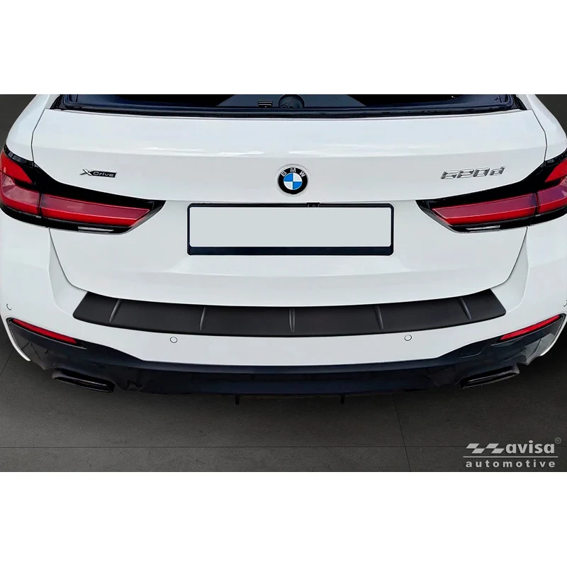 Avisa, Bakre stötfångarskydd, Rostfritt stål, passar till BMW 5 Series Touring (G31) Facelift 2020-2024 med M-Paket - Matt svart