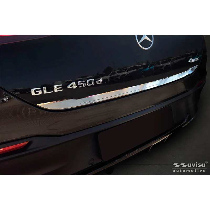 Avisa, Bakre stötfångarskydd, Rostfritt stål, passar till Mercedes GLE Coupe (C167) (2019-2023) & Facelift (2023-)