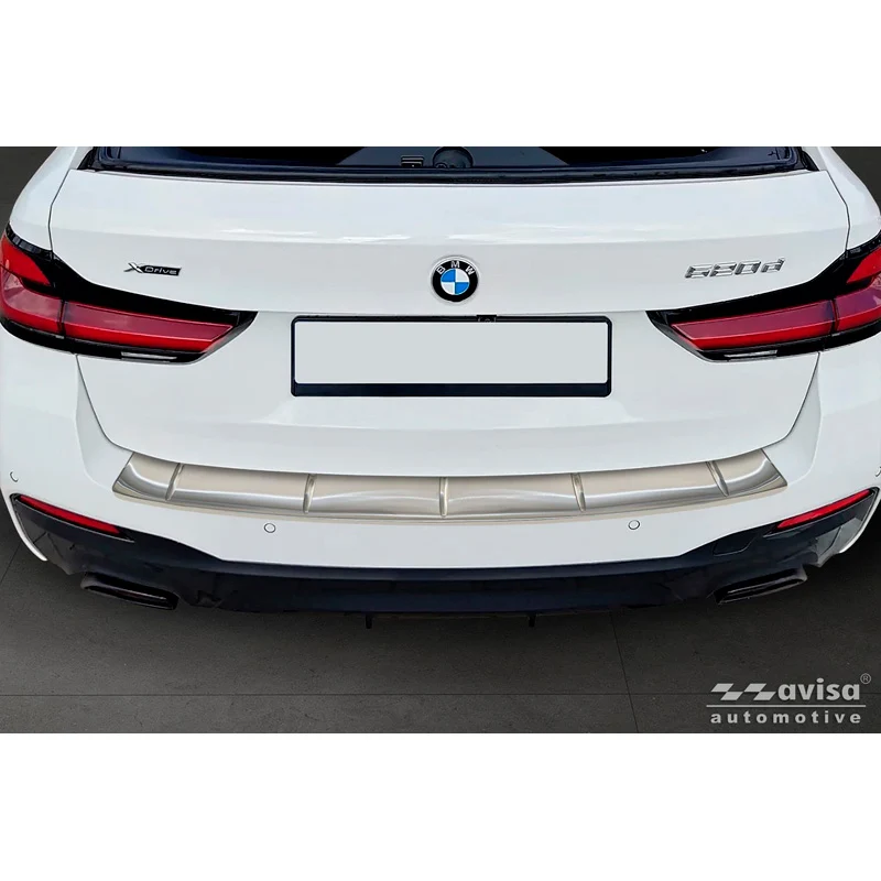 Avisa, Bakre stötfångarskydd, Rostfritt stål, passar till BMW 5-Serie G31 M-Sport Touring Facelift (2020-2024)