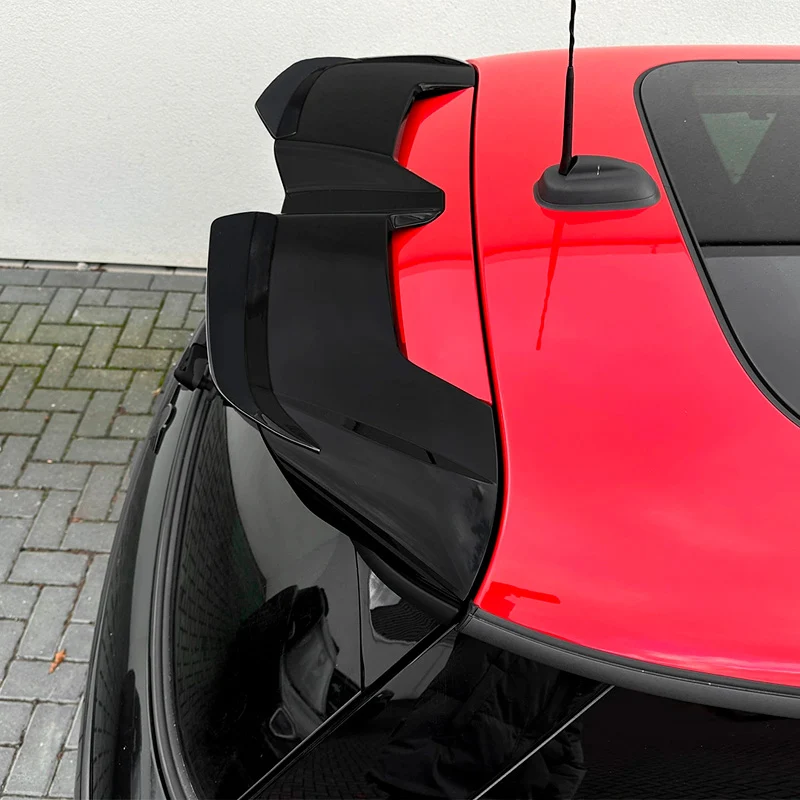 AutoStyle, takspoiler, 2-delad, blank svart, passar till Mini F65/F66/J01 Cooper S JCW (2024-)