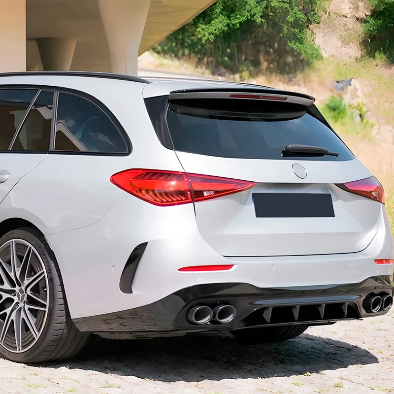 AutoStyle, takspoiler, blank svart, passar till Mercedes C-Class W206 kombi (2021-)