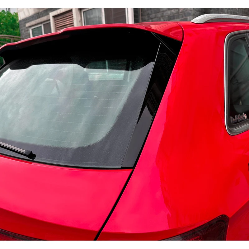 AutoStyle, set med bakrute-sidspoilers, ABS blank svart, passar till Audi A3 (8V) Sportback S-Line (2012-2020)