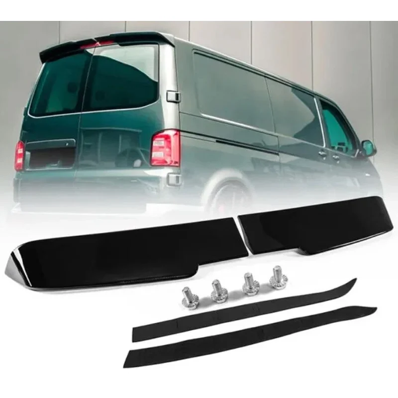 AutoStyle takspoiler passar till Volkswagen Transporter T5 2003-2010 / T5.1 2010-2015 / T6 2015-2020 / T6.1 2020- (med 2 bakdörrar) (ABS blank svart)