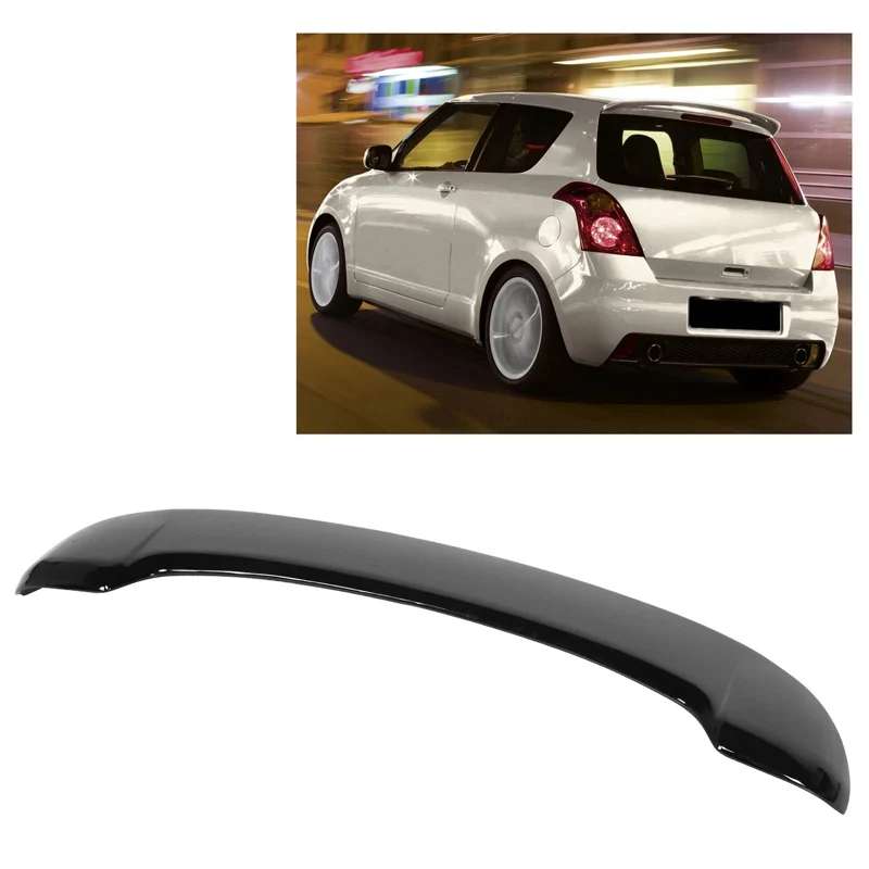 AutoStyle takspoiler lämplig för Suzuki Swift II 2005-2010 (ABS blank svart)