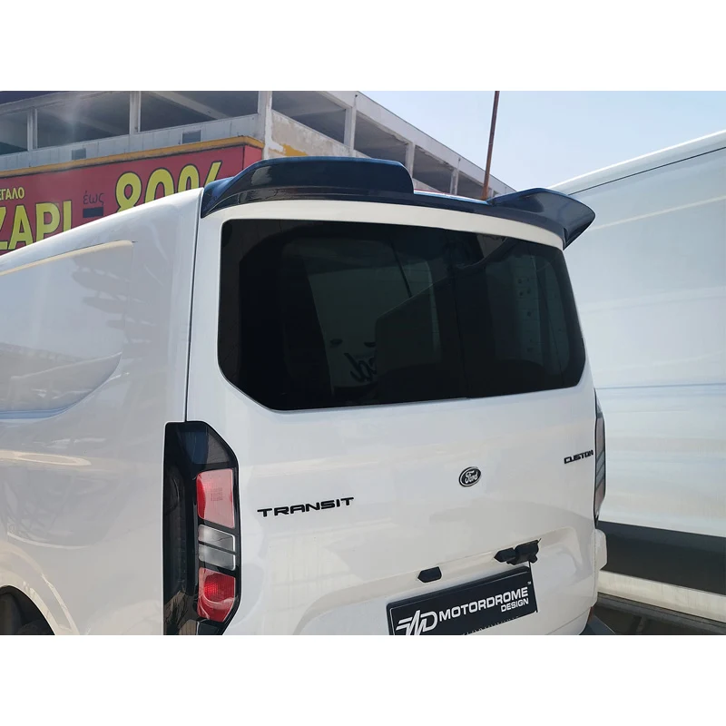 Motordrome, bakspoiler, polyuretan, passar till Ford Transit Custom (V710) (2023-) & Volkswagen Transporter T7 (2024-) (med baklucka)