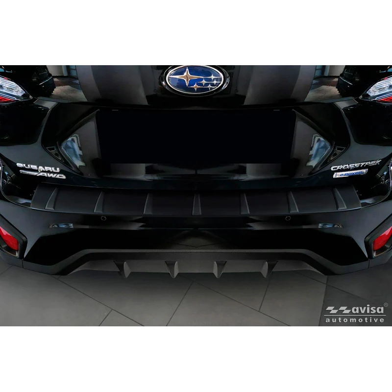 Avisa, Bakre stötfångarskydd, matt svart rostfritt stål, passar till Subaru Crosstrek III (2023-)