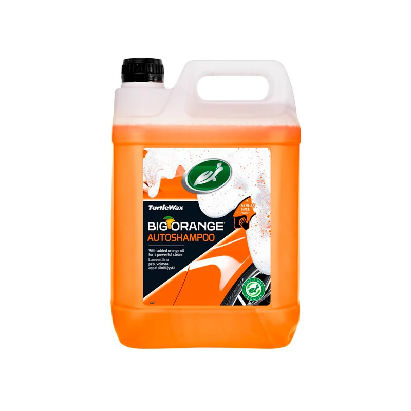 Turtle Wax, Big Orange Billschampo, 5L, Effektiv rengöring med strålande glans