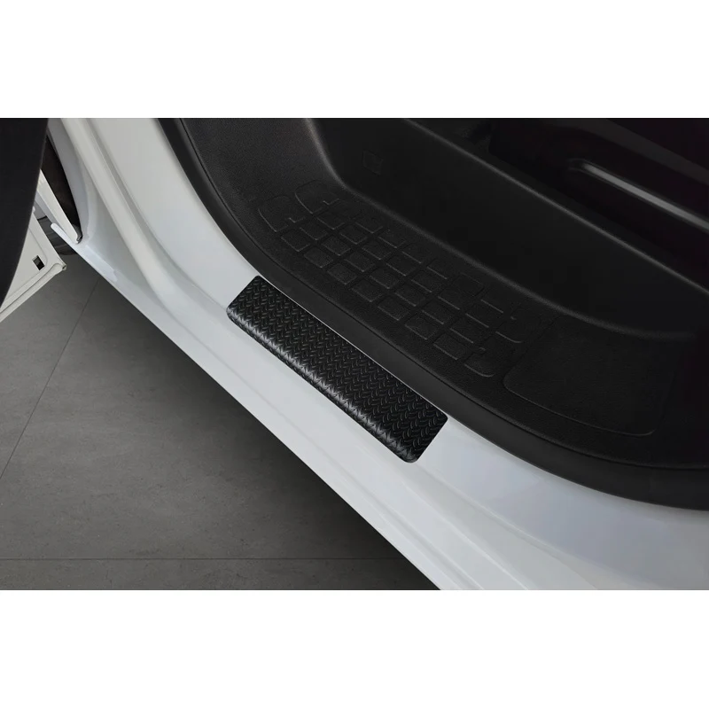 Avisa, Tröskelskydd, Aluminium, Passar till Toyota Proace Verso II, Citroën Spacetourer/Jumpy 4d 2016-, Peugeot Expert 4d 2016-2021 & FL 2021, Traveller 2016-, Opel Vivaro III/Zafira Life 2019-, 'Räfflad plåt' – 4 delar – Svart