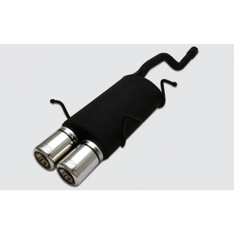 Ulter Sport, Sportavgassystem i rostfritt stål, Passar till Suzuki Swift II HB 1.0i/1.3i (1989-2005), 2x 80mm, E-märkt godkänt