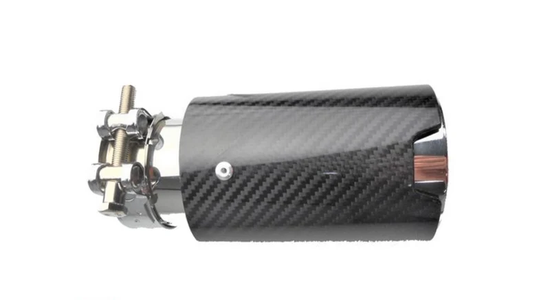 Kolfiber avgasslutrör - Universal - Anslutning: 63MM / Yttre diameter: 89mm