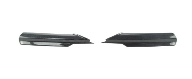 BMW E90/91 Frontspoilerläpp sats för M-Technic frontspoiler, kolfiber-look (ej äkta kolfiber)