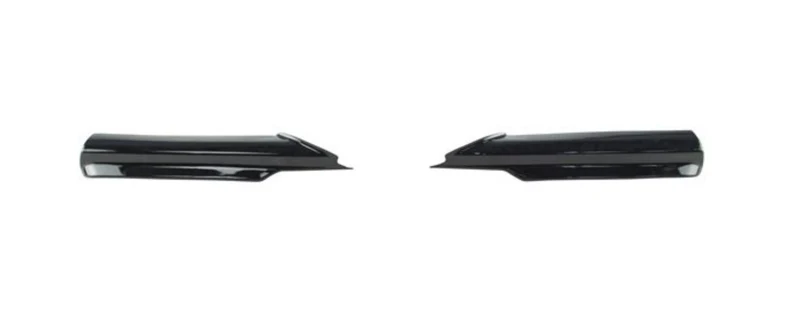 BMW E90/91 Frontspoilerläpp sats för M-Technic frontspoiler, blanksvart (får ej lackeras)