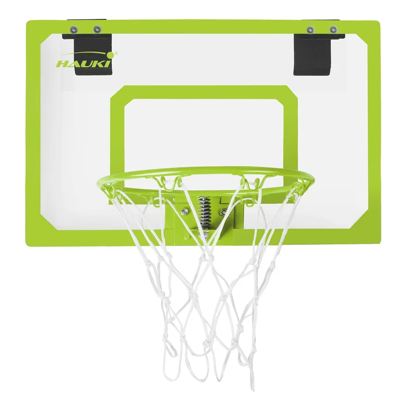 Basketballkorb Set mit 3 Bällen 45,5x30,5 cm Grün aus Nylon und Kunststoff
