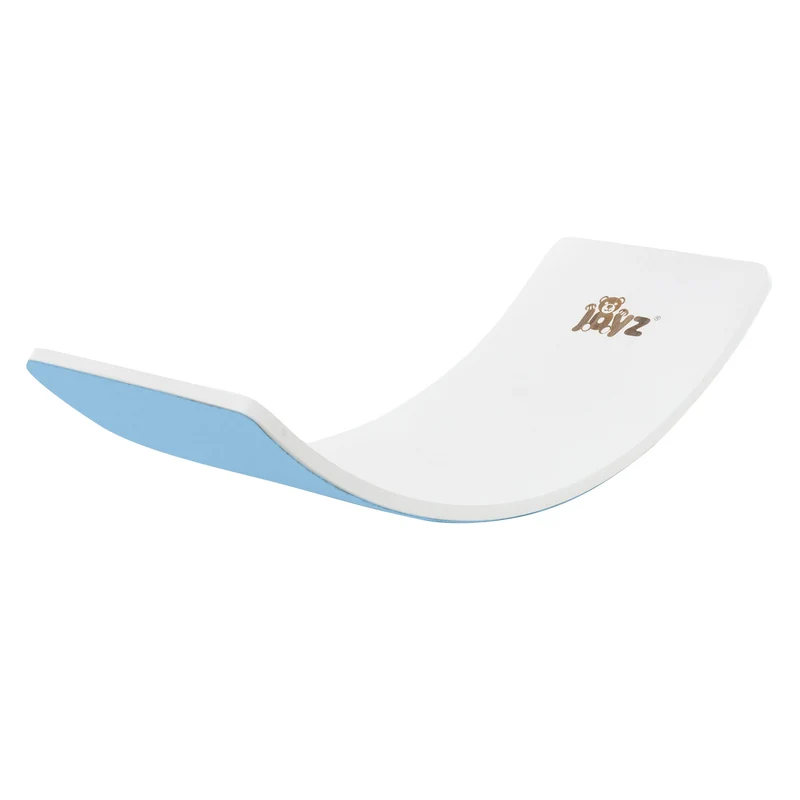 Balance Board für Kinder 83x30 cm Blau/Weiß aus Lindensperrholz bis 100kg Joyz