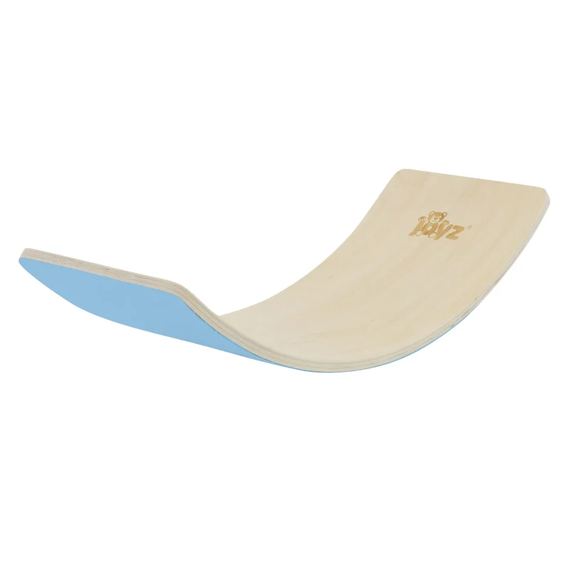 Balance Board für Kinder 83x30 cm Blau/Natur aus Holz bis 100kg Joyz