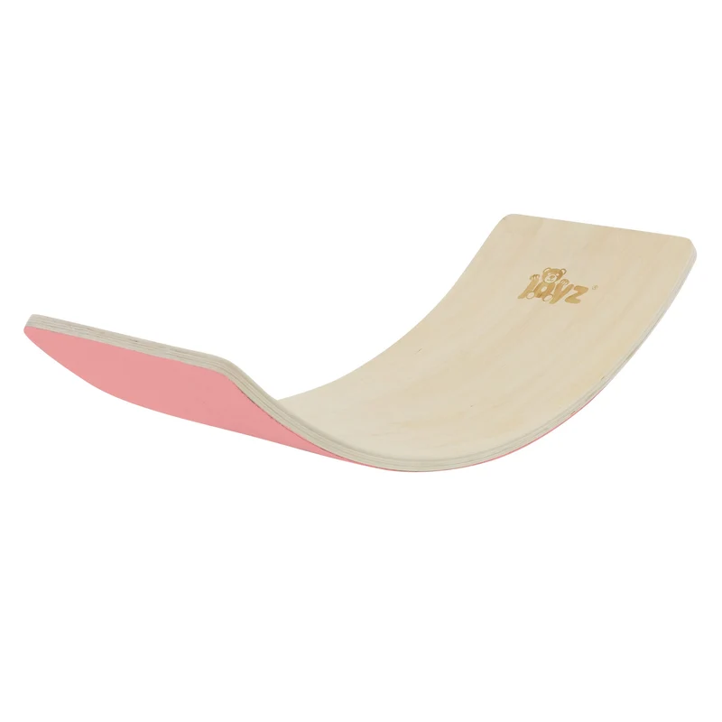 Balance Board für Kinder 83x30 cm Pink/Natur aus Holz bis 100kg Joyz