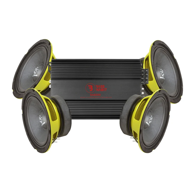 4-Pack Ground Zero GZCK 165XSPL med RA800W