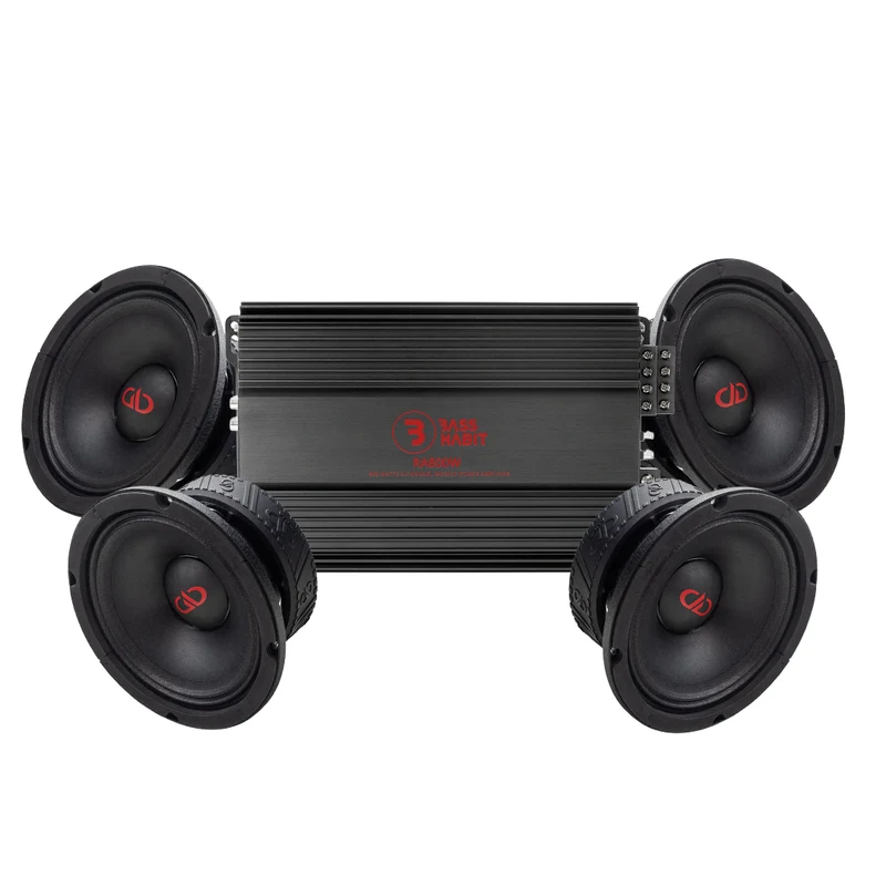 4-pack DD Audio VO-M408-S4 med RA800W