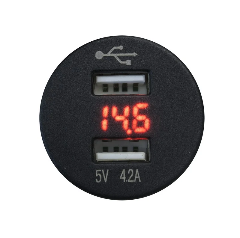4Connect 4-600156 waterprof USB-charger with voltage display