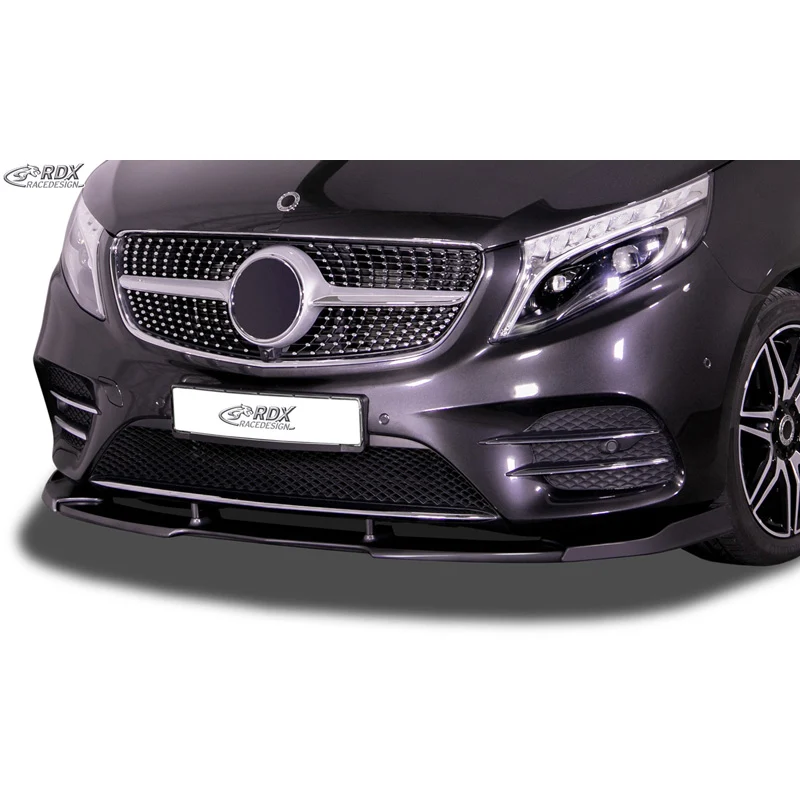 RDX Racedesign, Frontspoiler Vario-X, passar till Mercedes V-Class W447 AMG-Line 2014-2019 & FL 2019- (PU)
