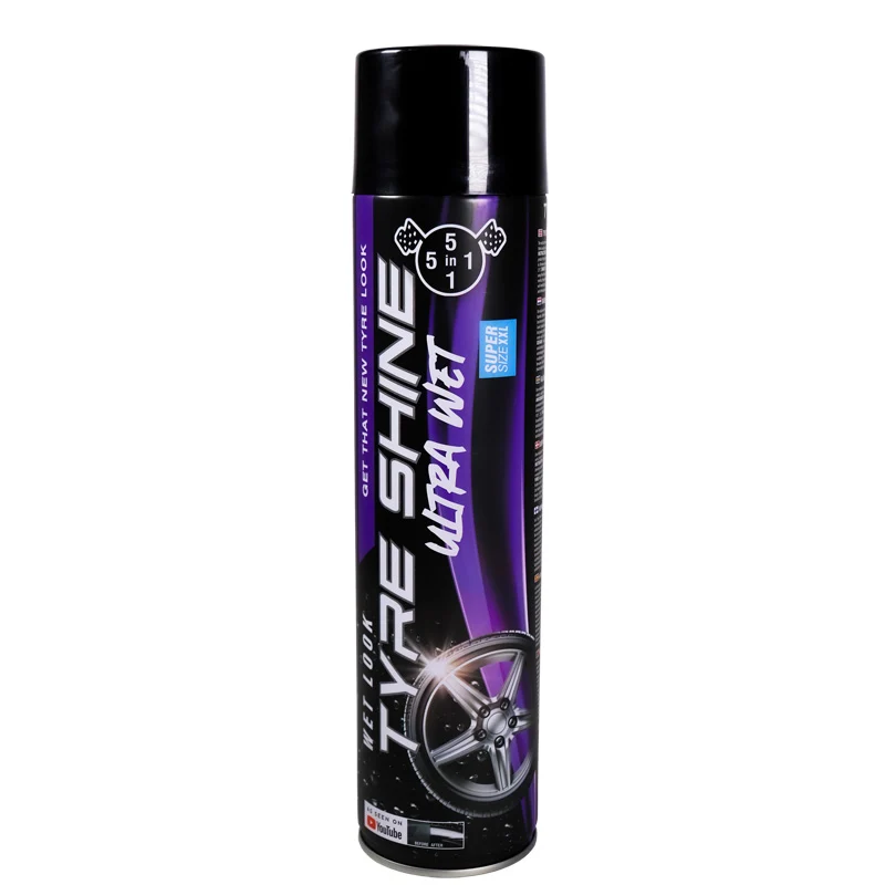 5in1, Däckshine Ultra Wet, 650 ml, återupplivar och skyddar däck, djup glans, UV-skydd