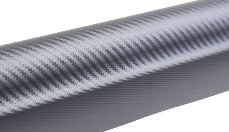Bilfolie 30 × 150 cm – Grafit 3D kolfiber AMiO