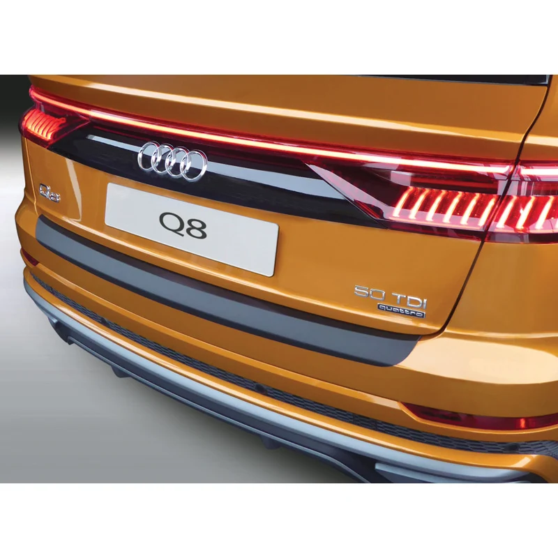 RGM, Bakre stötfångarskydd, ABS, svart, passar till Audi Q8 (4MN) 2018-